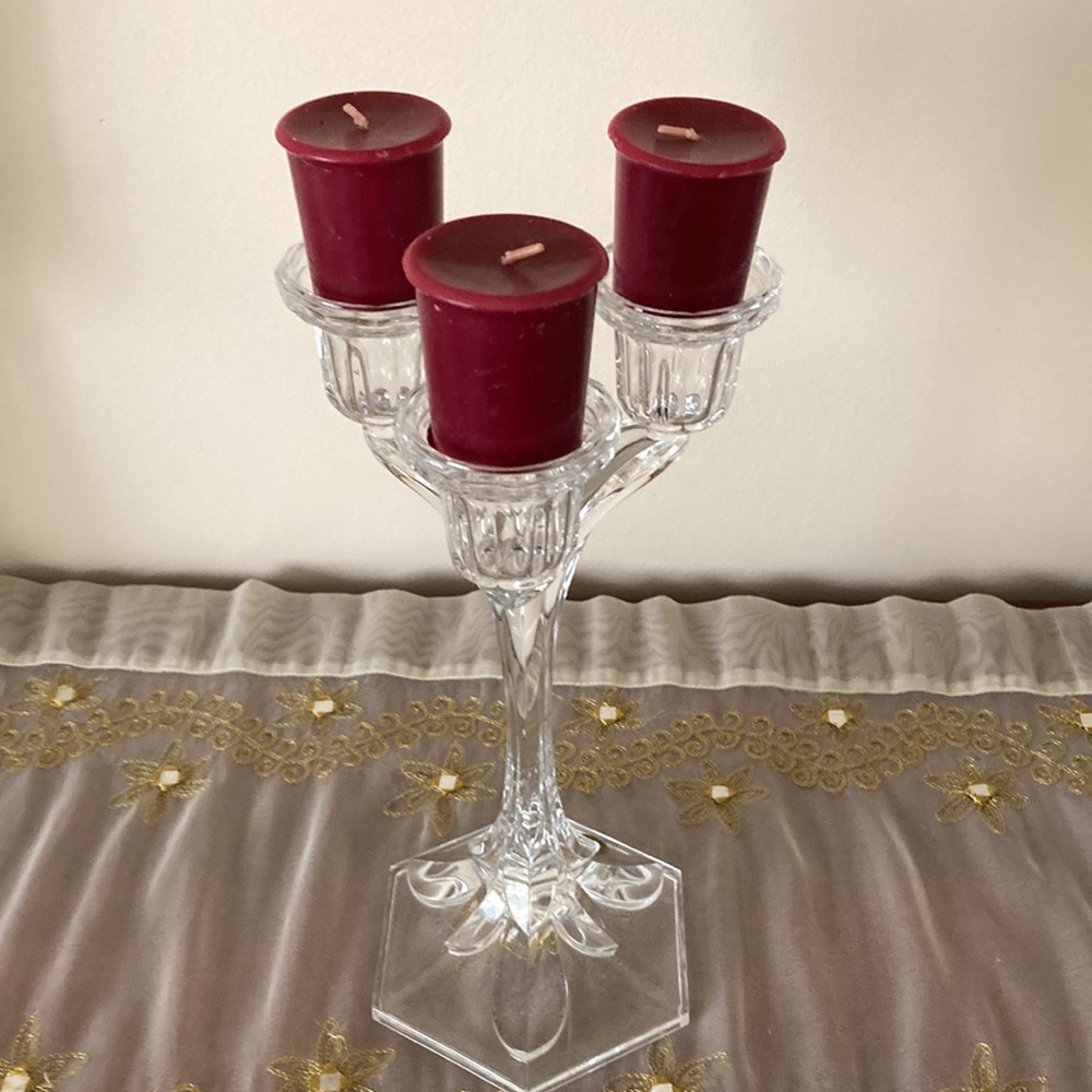 Cristal D’Arques 3 Candle Holder